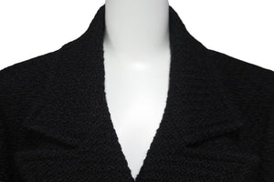 CHANEL シャネル ジャケット ツイード ショートコート 01A ブラック ココボタン サイズ38 P18440V10526 美品 中古 56731