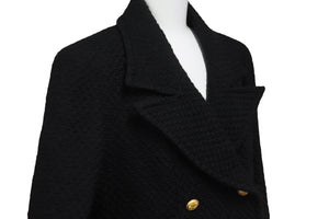 CHANEL シャネル ジャケット ツイード ショートコート 01A ブラック ココボタン サイズ38 P18440V10526 美品 中古 56731