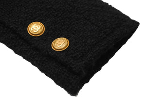 CHANEL シャネル ジャケット ツイード ショートコート 01A ブラック ココボタン サイズ38 P18440V10526 美品 中古 56731
