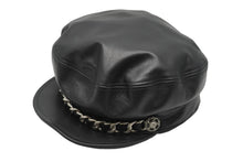 Load image into Gallery viewer, CHANEL シャネル キャスケット チェーン ココマーク 10P ブラック ラムスキン サイズM A53645 美品 中古 56739