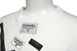 CHANEL シャネル 半袖Ｔシャツ ココマーク 2016 サイズXL ホワイト ブラック 美品 中古 56741