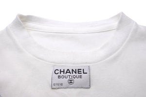 CHANEL シャネル 半袖Ｔシャツ ココマーク 2016 サイズXL ホワイト ブラック 美品 中古 56741
