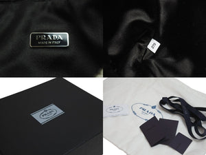 以前同様 PRADA プラダ ワンショルダーバッグ クリスタルスタッズ サテンポーチ クリスタル 1NQ044_2AWL_F0T7O 中古 56744 