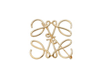 Load image into Gallery viewer, LOEWE ロエベ アナグラム ブローチ アクセサリー 111.25.020 ゴールド 美品 中古 56746