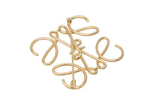 Load image into Gallery viewer, LOEWE ロエベ アナグラム ブローチ アクセサリー 111.25.020 ゴールド 美品 中古 56746