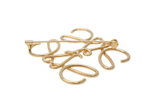 Load image into Gallery viewer, LOEWE ロエベ アナグラム ブローチ アクセサリー 111.25.020 ゴールド 美品 中古 56746