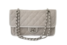 Load image into Gallery viewer, CHANEL シャネル チェーンショルダーバッグ 19番台 フレンチ リビエラ キャビアスキン グレー シルバー金具 良品 中古 56756