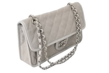 Load image into Gallery viewer, CHANEL シャネル チェーンショルダーバッグ 19番台 フレンチ リビエラ キャビアスキン グレー シルバー金具 良品 中古 56756