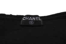 Load image into Gallery viewer, CHANEL シャネル 半袖Ｔシャツ ココマーク ベロア チビT ブラック ショート丈 サイズ40 96P 美品 中古 56763