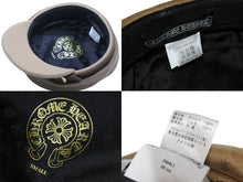 Load image into Gallery viewer, 極美品 CHROME HEARTS クロムハーツ ガンスリンガーベルトキャスケット GUMP FBRC サイズ56 ベージュ ゴールド金具 中古 56773