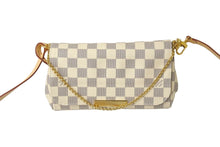 Load image into Gallery viewer, 新品同様 LOUIS VUITTON ルイヴィトン ショルダーバッグ フェイボリットPM ダミエ・アズール N41277 ゴールド金具 中古 56784
