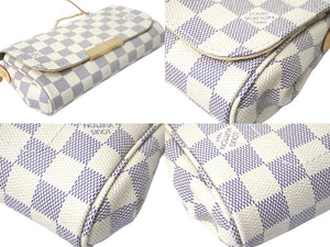 新品同様 LOUIS VUITTON ルイヴィトン ショルダーバッグ フェイボリットPM ダミエ・アズール N41277 ゴールド金具 中古 56784