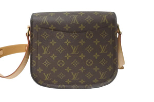 LOUIS VUITTON ルイヴィトン ショルダーバッグ サンクルー モノグラム M51242 ブラウン ゴールド金具 美品 中古 56786