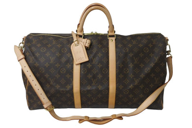 極美品 LOUIS VUITTON ルイヴィトン ボストンバッグ キーポル・バンドリエール 55 モノグラム M41414 ゴールド金具 中古 56788