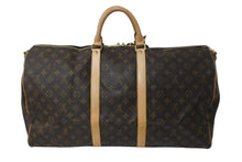 Load image into Gallery viewer, 極美品 LOUIS VUITTON ルイヴィトン ボストンバッグ キーポル・バンドリエール 55 モノグラム M41414 ゴールド金具 中古 56788