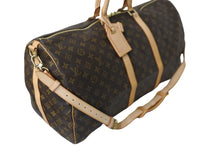 Load image into Gallery viewer, 極美品 LOUIS VUITTON ルイヴィトン ボストンバッグ キーポル・バンドリエール 55 モノグラム M41414 ゴールド金具 中古 56788