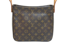 Load image into Gallery viewer, LOUIS VUITTON ルイヴィトン ハンドバッグ ルーピングMM モノグラム M51146 ブラウン ゴールド金具 美品 中古 56793