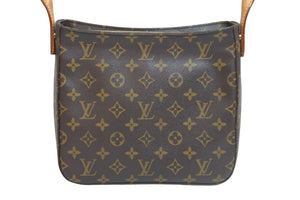 LOUIS VUITTON ルイヴィトン ハンドバッグ ルーピングMM モノグラム M51146 ブラウン ゴールド金具 美品 中古 56793