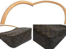 Load image into Gallery viewer, LOUIS VUITTON ルイヴィトン ハンドバッグ ルーピングMM モノグラム M51146 ブラウン ゴールド金具 美品 中古 56793