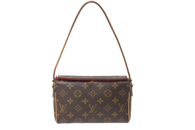 LOUIS VUITTON ルイヴィトン ハンドバッグ レシタル モノグラム M51900 ブラウン ゴールド金具 美品 中古 56795