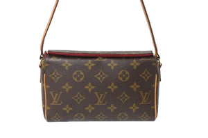 LOUIS VUITTON ルイヴィトン ハンドバッグ レシタル モノグラム M51900 ブラウン ゴールド金具 美品 中古 56795