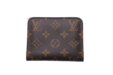 LOUIS VUITTON ルイヴィトン モノグラム ポルトモネ アンソリット ブラウン イヴォワール 二つ折り財布 M66703 美品 中古 56808