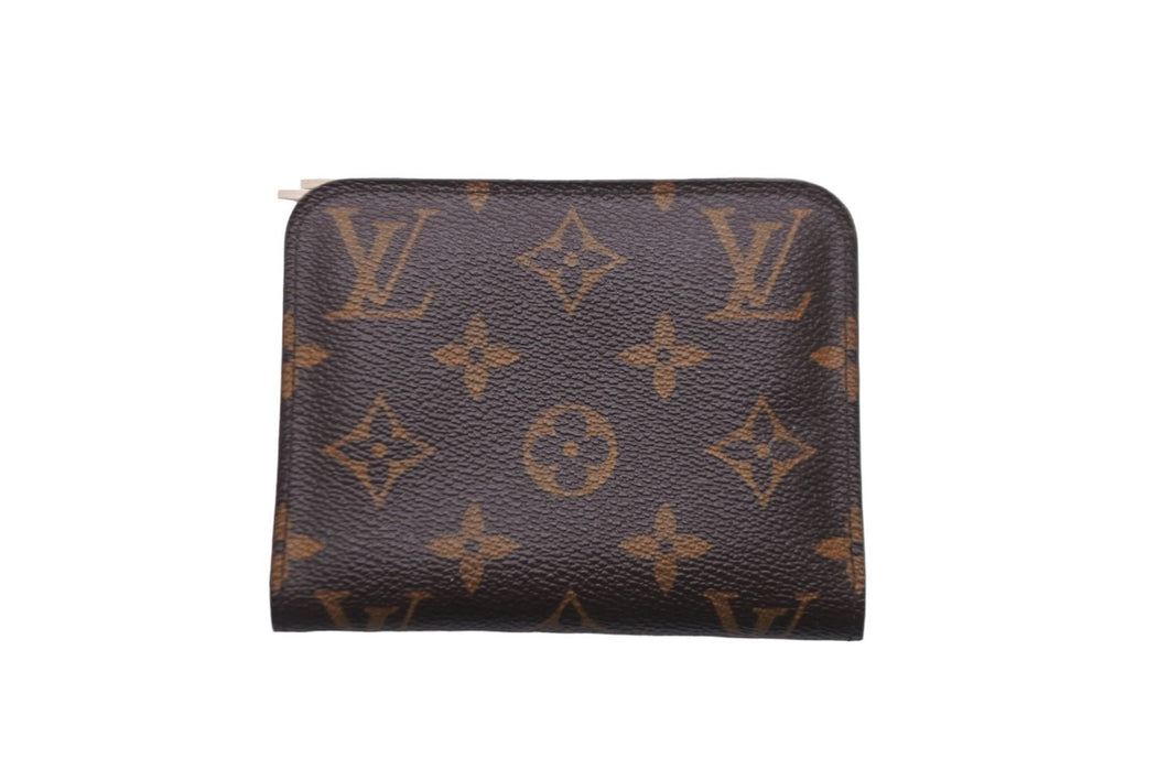 LOUIS VUITTON ルイヴィトン モノグラム ポルトモネ アンソリット ブラウン イヴォワール 二つ折り財布 M66703 美品 中古 56808