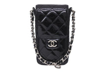 Load image into Gallery viewer, CHANEL シャネル マトラッセ パテントレザー チェーン ポーチ 13番台 ココマーク ブラック 小物入れ ケース 美品 中古 56810