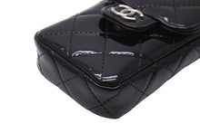 Load image into Gallery viewer, CHANEL シャネル マトラッセ パテントレザー チェーン ポーチ 13番台 ココマーク ブラック 小物入れ ケース 美品 中古 56810