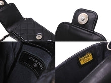 Load image into Gallery viewer, CHANEL シャネル マトラッセ パテントレザー チェーン ポーチ 13番台 ココマーク ブラック 小物入れ ケース 美品 中古 56810