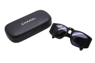 CHANEL シャネル サングラス 01450 94305 ブラックレンズ ココマーク ブラック ゴールド 美品 中古 56812