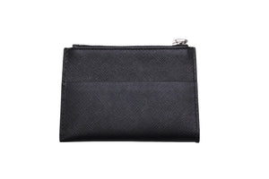 PRADA プラダ コインケース カードケース 財布 バナナ サフィアーノ スマルト ブラック カーフレザー 中古 美品 56813
