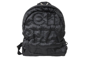 極美品 CHANEL シャネル リュック ドゥドーヌ 24番台 ココマーク ダークグレー ナイロン A91933 シルバー金具 中古 56829