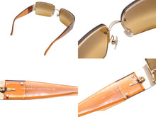 Load image into Gallery viewer, CHANEL シャネル サングラス ラインストーン ココマーク グラデーション ゴールド金具 4095-B 美品 中古 56830