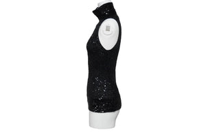Donna Karan ダナキャラン その他トップス スパンコール タートルネック カーディガン 2点セット KRDCSA1047 美品 中古 56845