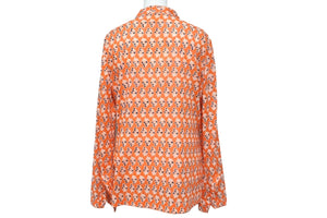 美品ALLSAINTS オレンジ 長袖シャツ Tory Burch トリーバーチ 長袖シャツ オレンジ スパンコール
