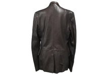 Load image into Gallery viewer, GUCCI グッチ シェリーライン テーラードジャケット ブラウン 羊革 レーヨン アウター 200327 XN256 サイズ46 美品 中古 56849
