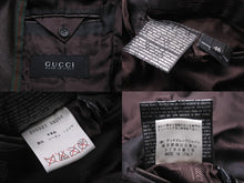 Load image into Gallery viewer, GUCCI グッチ シェリーライン テーラードジャケット ブラウン 羊革 レーヨン アウター 200327 XN256 サイズ46 美品 中古 56849