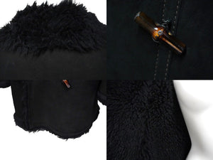 GUCCI グッチ コート ムートン トムフォード期 ヴィンテージ ブラック サイズ46 165419.XSO83 美品 中古 56850