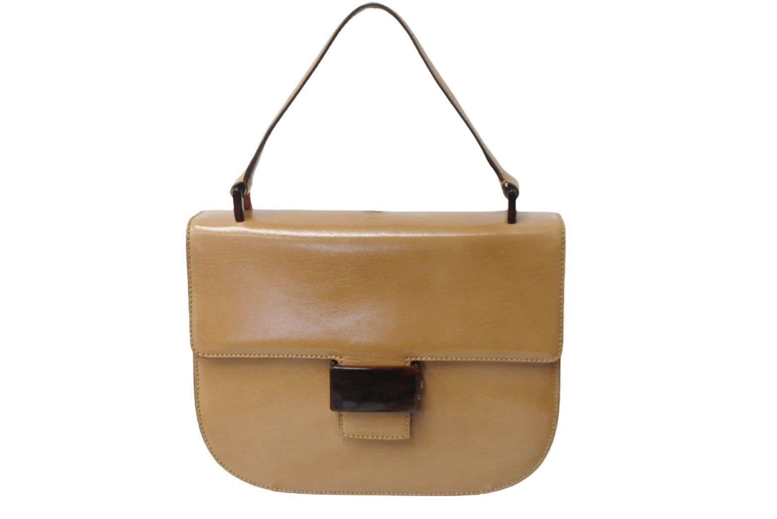 PRADA プラダ ハンドバッグ B6659 MADRAS BACHEL イタリア製 ベージュ 
