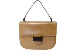 PRADA プラダ ハンドバッグ B6659 MADRAS Bachel イタリア製 ベージュ レザー 美品 中古 56851 