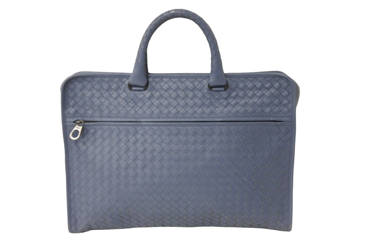 BOTTEGAVENETA ボッテガヴェネタ ビジネスバッグ VNブリーフケースイントレチャート ライトブルー 248395 良品  56855