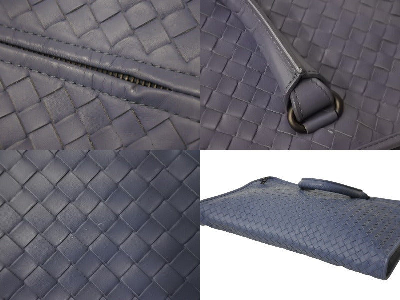 BOTTEGAVENETA ボッテガヴェネタ ビジネスバッグ VNブリーフケースイントレチャート ライトブルー 248395 良品  56855