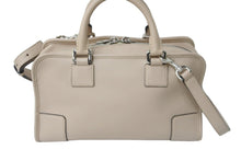 Load image into Gallery viewer, LOEWE ロエベ 2WAYハンドバッグ アマソナ28 アナグラム レザー ベージュ シルバー金具 美品 中古 56863