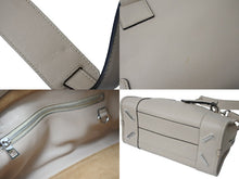 Load image into Gallery viewer, LOEWE ロエベ 2WAYハンドバッグ アマソナ28 アナグラム レザー ベージュ シルバー金具 美品 中古 56863