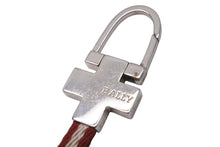 Load image into Gallery viewer, BALLY バリー キーホルダー キーチャーム キーリング レッド ホワイト シルバー ヴィンテージ 良品 中古 56872