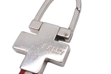 Load image into Gallery viewer, BALLY バリー キーホルダー キーチャーム キーリング レッド ホワイト シルバー ヴィンテージ 良品 中古 56872