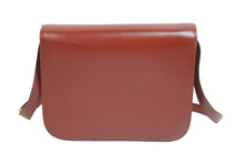 Load image into Gallery viewer, CELINE セリーヌ ショルダーバッグ プレオウンド クラシック ボックス 斜め掛け カーフスキン レッド ゴールド金具 良品 中古 56876