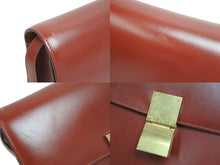 Load image into Gallery viewer, CELINE セリーヌ ショルダーバッグ プレオウンド クラシック ボックス 斜め掛け カーフスキン レッド ゴールド金具 良品 中古 56876
