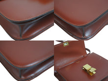 Load image into Gallery viewer, CELINE セリーヌ ショルダーバッグ プレオウンド クラシック ボックス 斜め掛け カーフスキン レッド ゴールド金具 良品 中古 56876